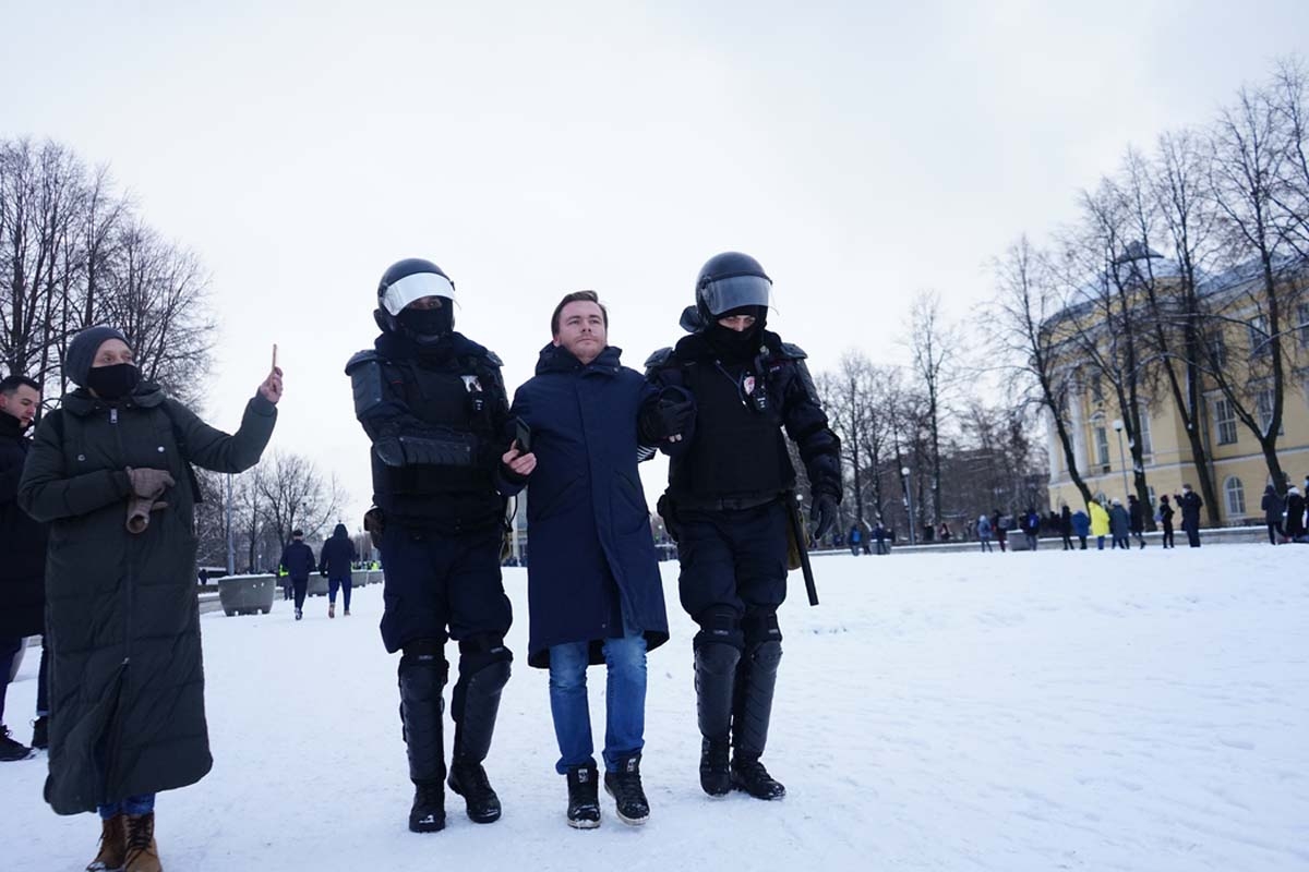 В Петербурге суд рассмотрел первое уголовное дело о протестах 23 января