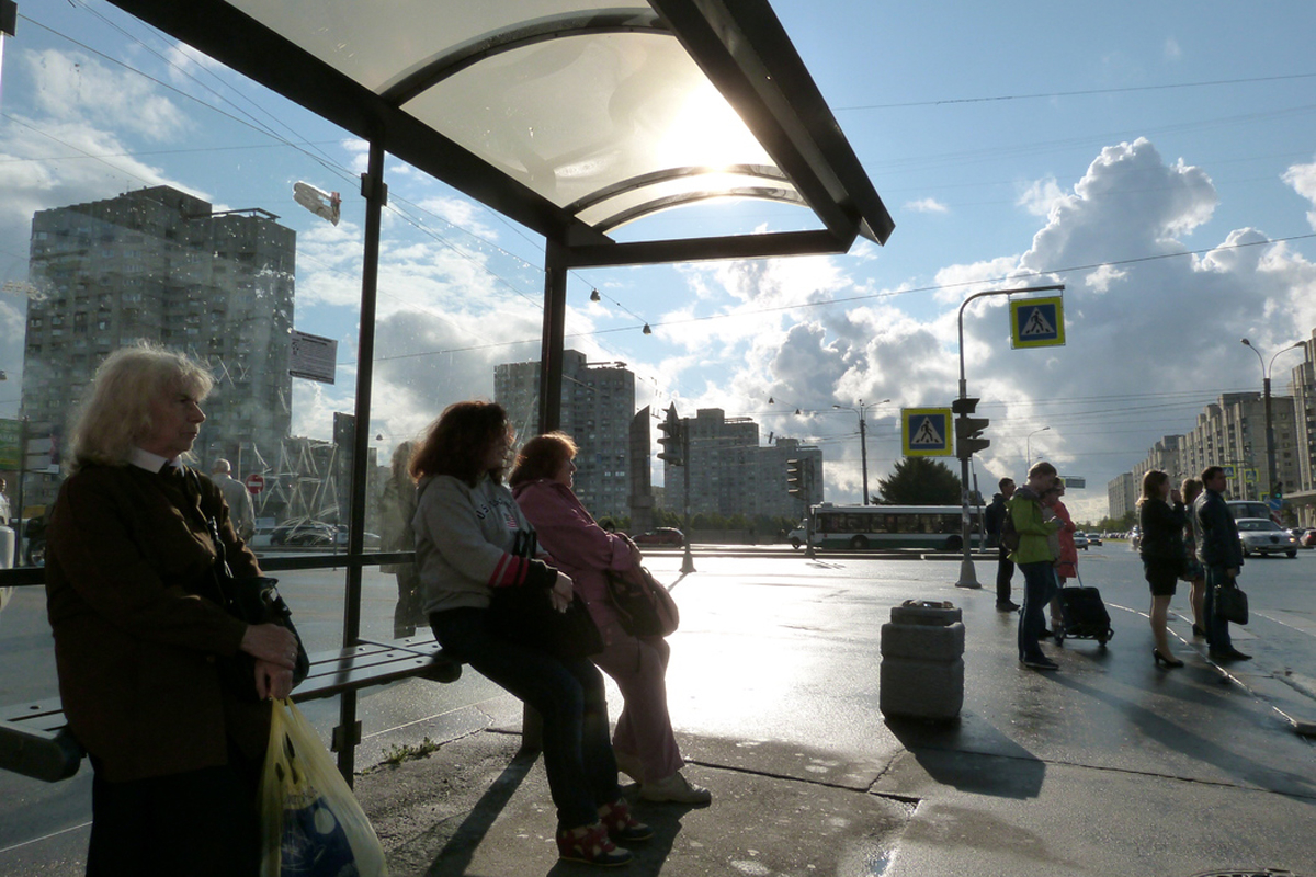 Петербуржец с топором крушил автобусные остановки в северной части города