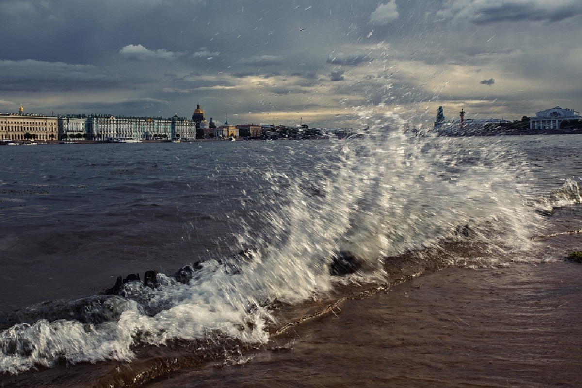МЧС предупредило петербуржцев об усилении ветра и больших волнах