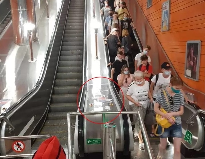 Петербуржец устроил погром на станции метро «Беговая»