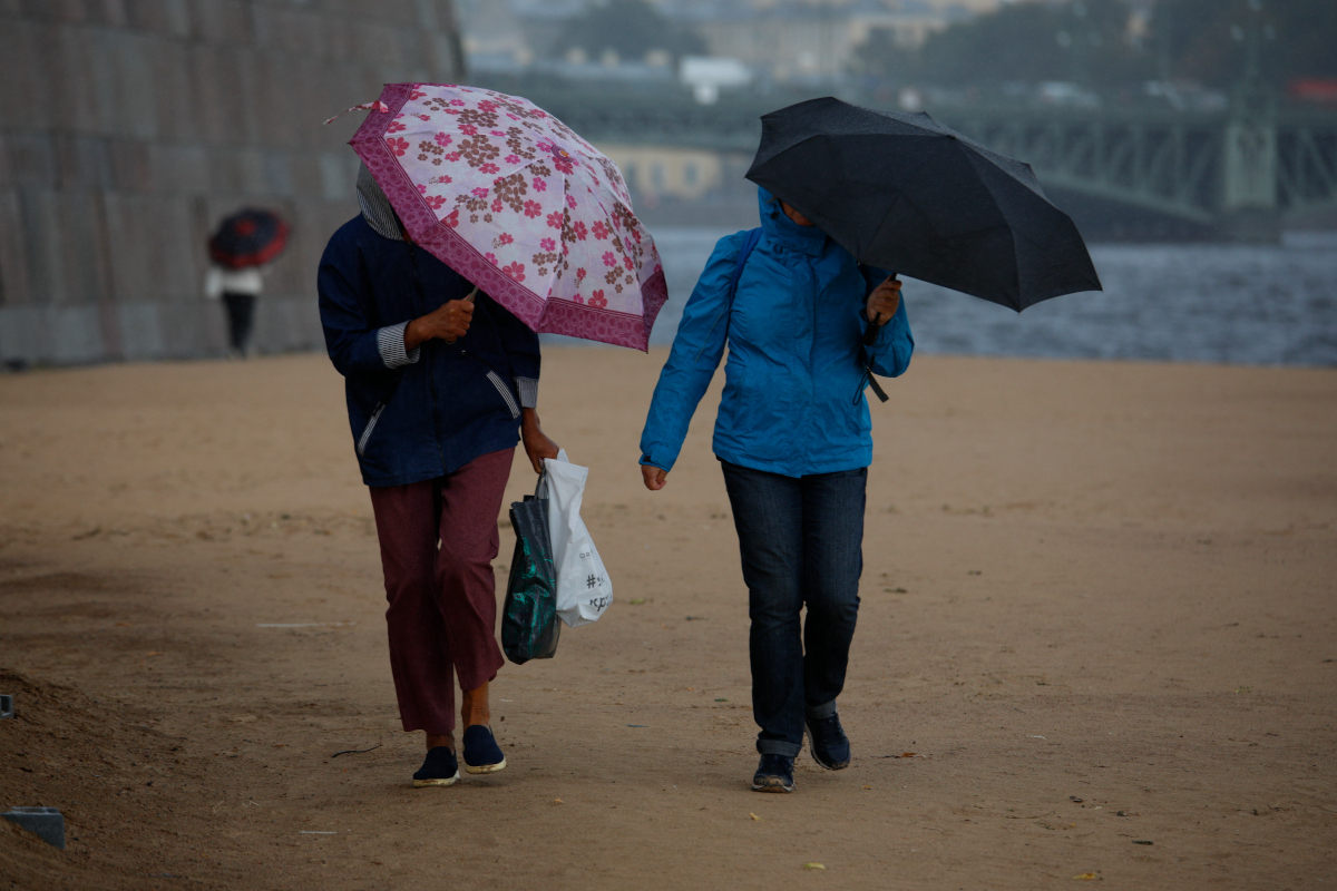 В среду петербуржцев ожидает дождливая и прохладная погода