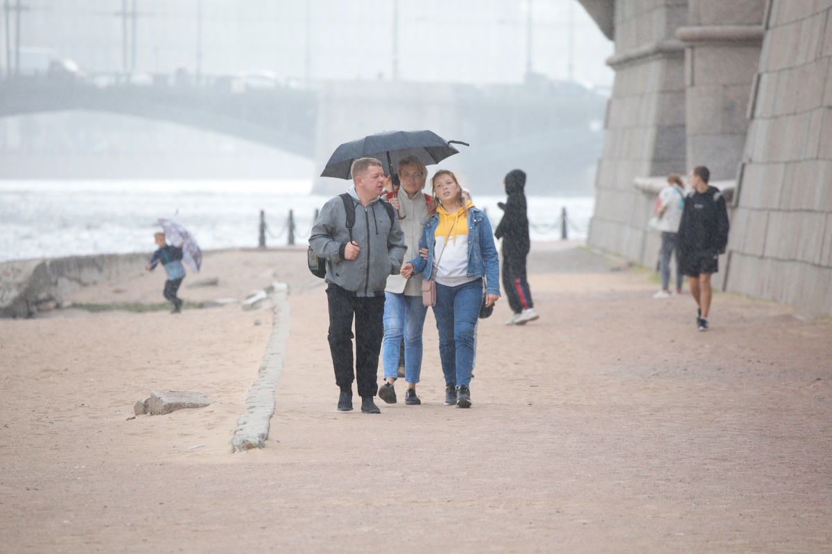 Во вторник в Петербурге ожидается дождливая погода