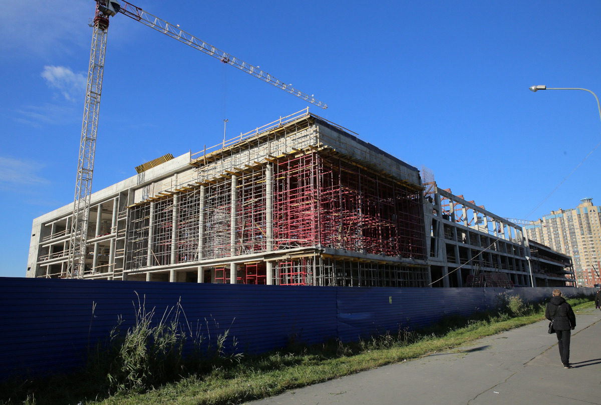 Строительство нового спортивного комплекса. Новый спорткомплекс Бородулиха. Высота спортивный комплекс СПБ. Новый спортивный комплекс на Стрельбищенский. Новые районы Питера.