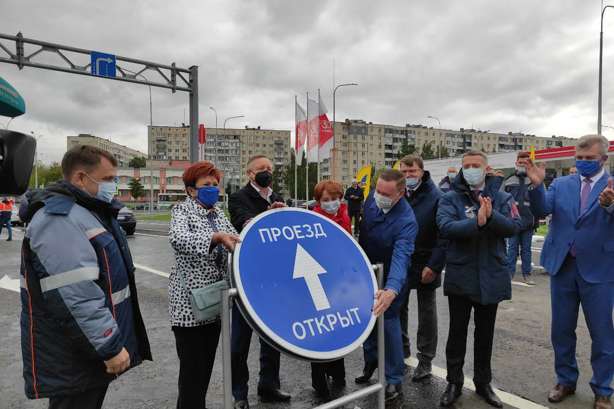Жителям Колпино на День города подарили новый участок Софийской улицы