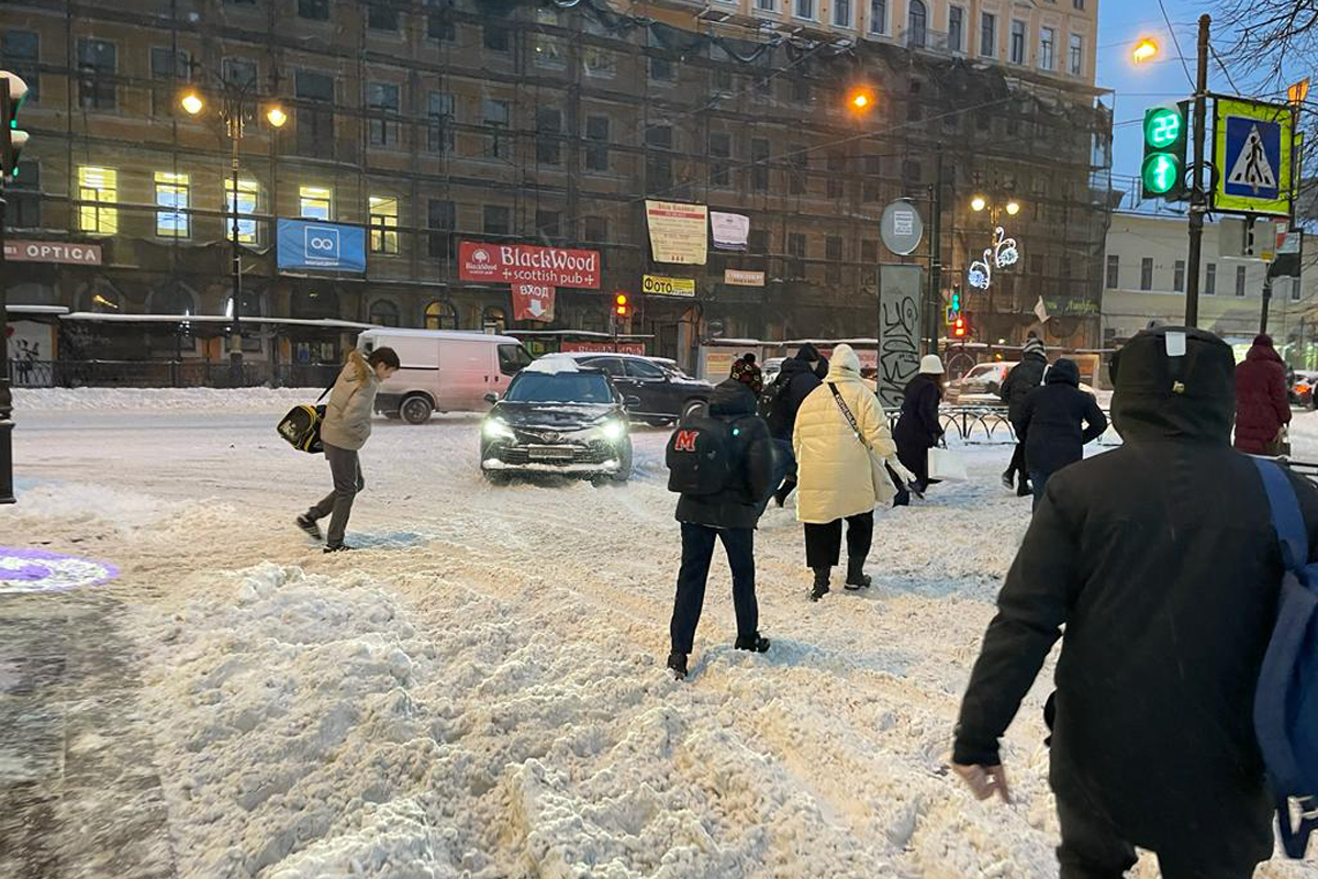 Снег в санкт петербурге сегодня