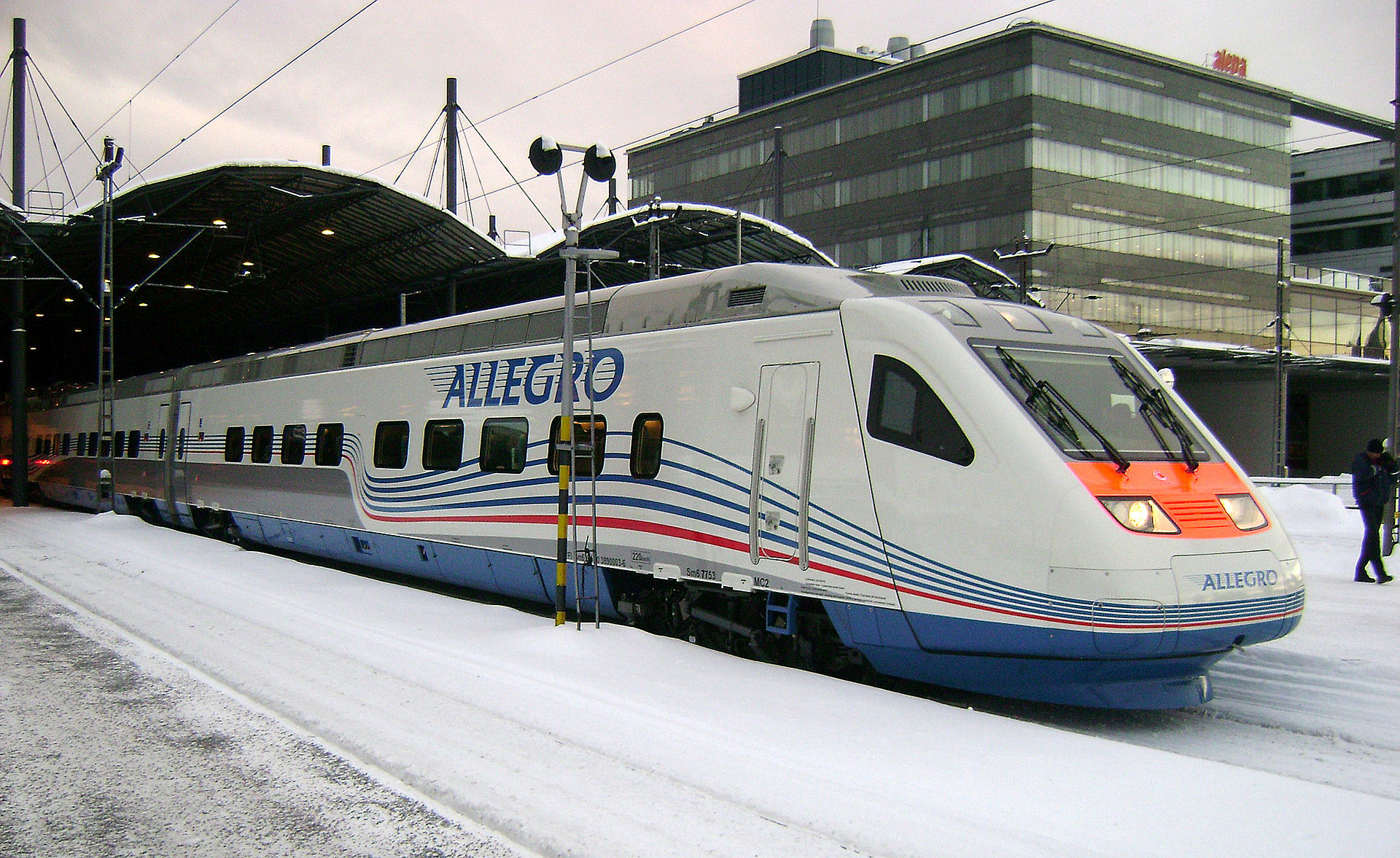 Поезд Allegro не будет ходить между Санкт-Петербургом и Хельсинки