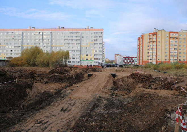 В Великом Новгороде ведутся строительные работы на нескольких городских объектах