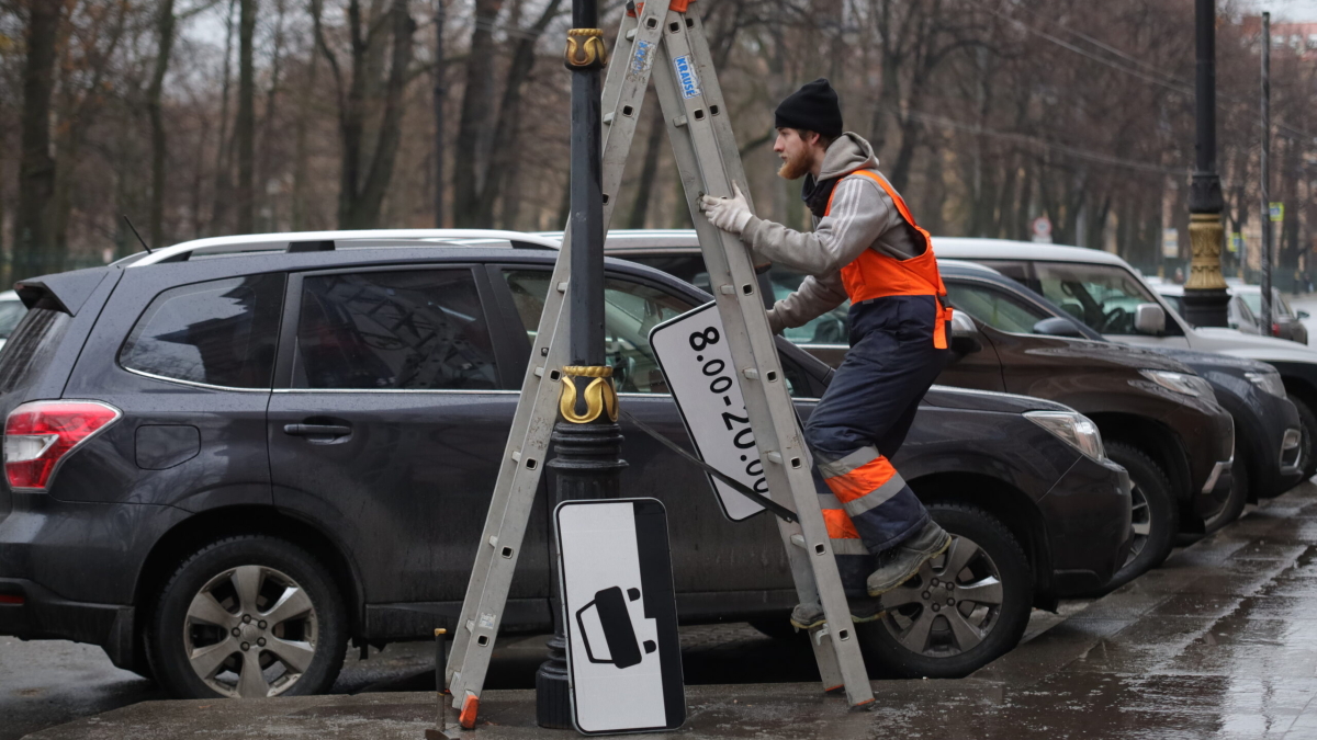 В Петербурге начали бороться с закрытыми номерами машин на платных парковках
