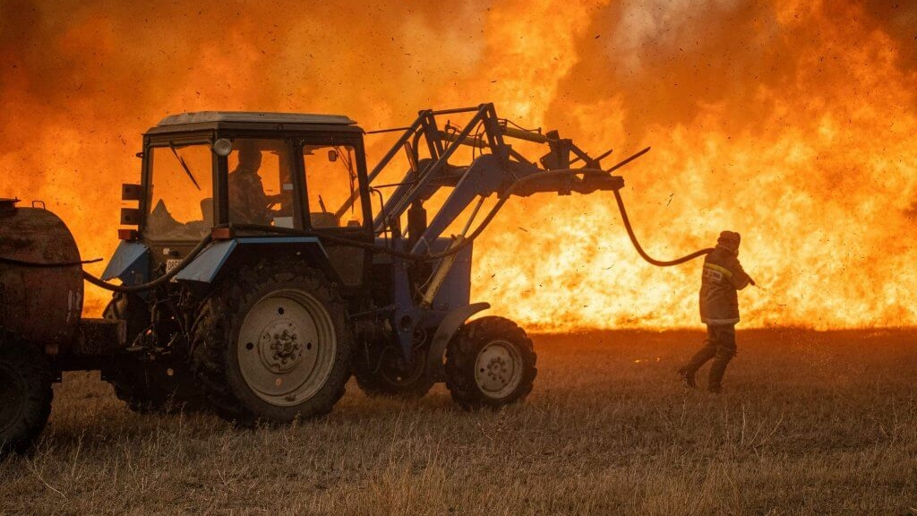 Пожар повредил более 12 тысяч гектаров земель Астраханского заповедника 
