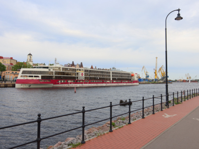 В порт Выборга прибыл новейший лайнер «Мустай Карим»