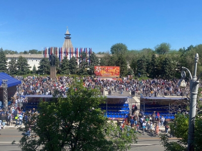 В Астрахани проходит военный парад в честь Дня Победы