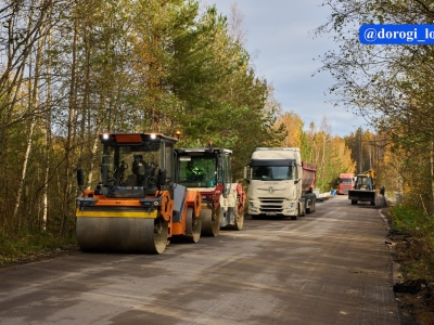 В Ленобласти на въезде в Сиверский появился новый асфальт