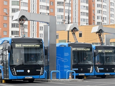 В Москве установили 14 новых зарядных станций для электробусов