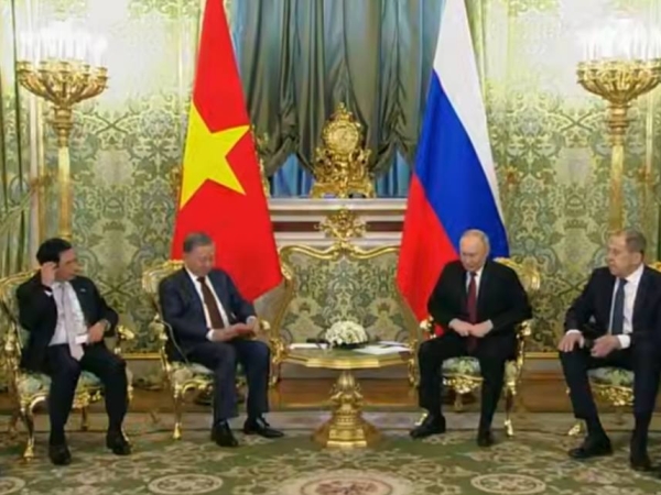 В Кремле начались переговоры Путина с лидером Вьетнама То Ламом - Фото