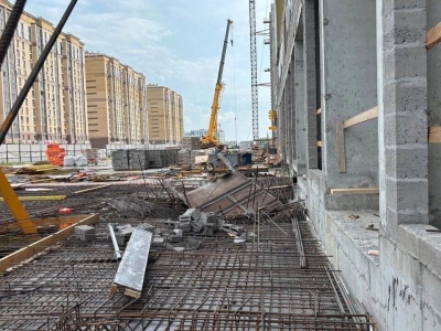 Двое погибли при обрушении на стройке жилого комплекса в Тюмени