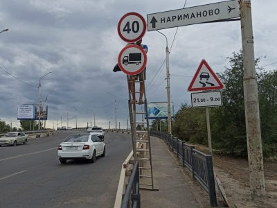 В Астрахани с 18 августа мост через реку Царев будет закрыт для большегрузов