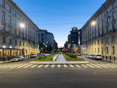В Петербурге модернизировали освещение на 6-й Советской улице