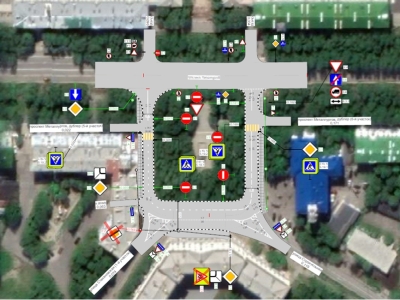 В Мончегорске изменили правила проезда на площади «Пять Углов»
