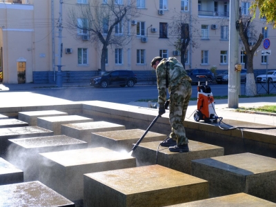 В Астрахани начали консервацию городских фонтанов