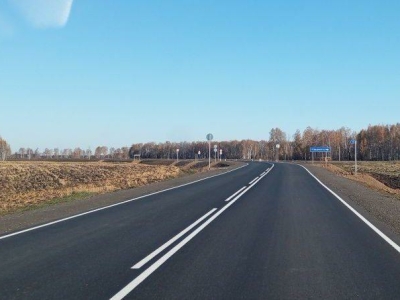 Пятикилометровый участок дороги отремонтировали в Абатском округе