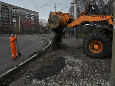 В Мурманске возобновили ремонт на проспекте Героев-североморцев