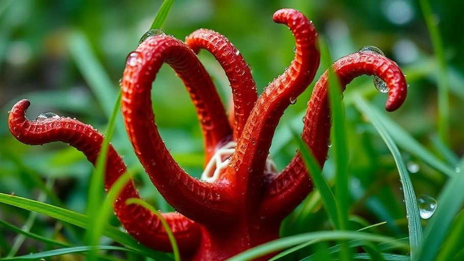 гриб с щупальцами, пальцы дьявола, Clathrus archeri