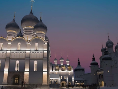 Губернатор Евраев: на освещение Ростовского кремля направят сотни светильников