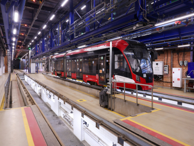 Трамвайный парк №7 стал самым передовым в Петербурге после ремонта