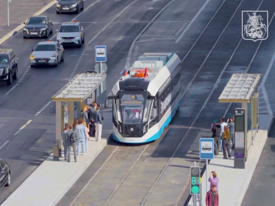 К концу 2026 года в Москве будут курсировать 100 автономных трамваев