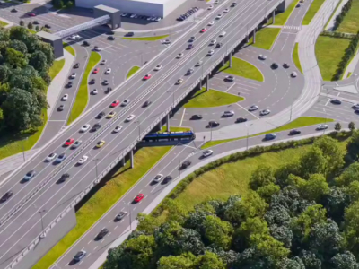 В Москве продолжается строительство эстакады на шоссе Энтузиастов