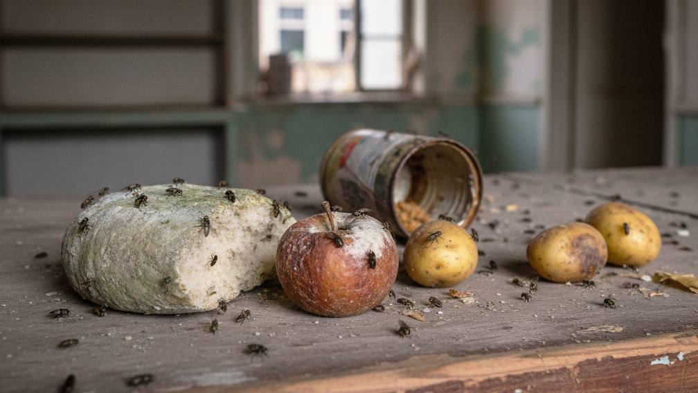 испорченные гнилые продукты, магазин