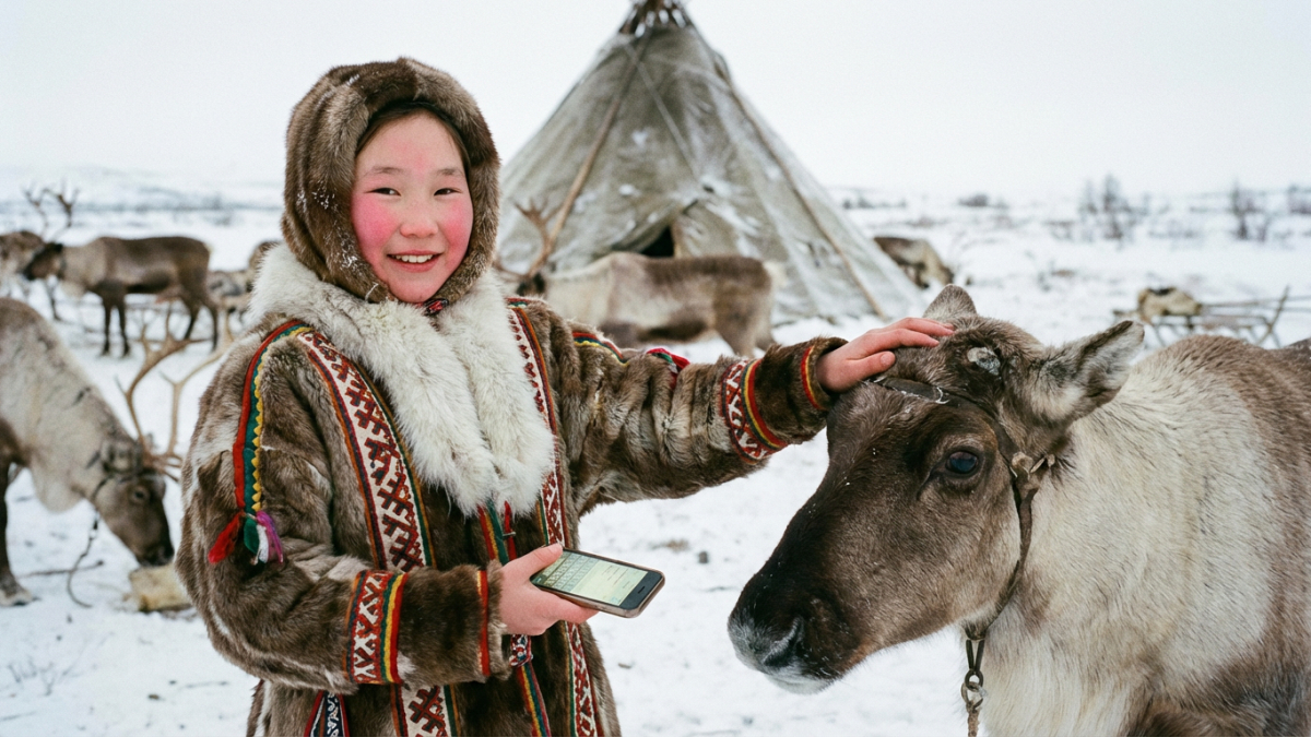 оленеводство, ненцы, Ямал, олень