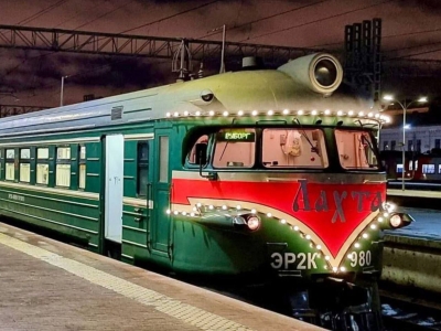 В Ленобласти назначили первый предновогодний рейс ретропоезда «Лахта» до Гатчины