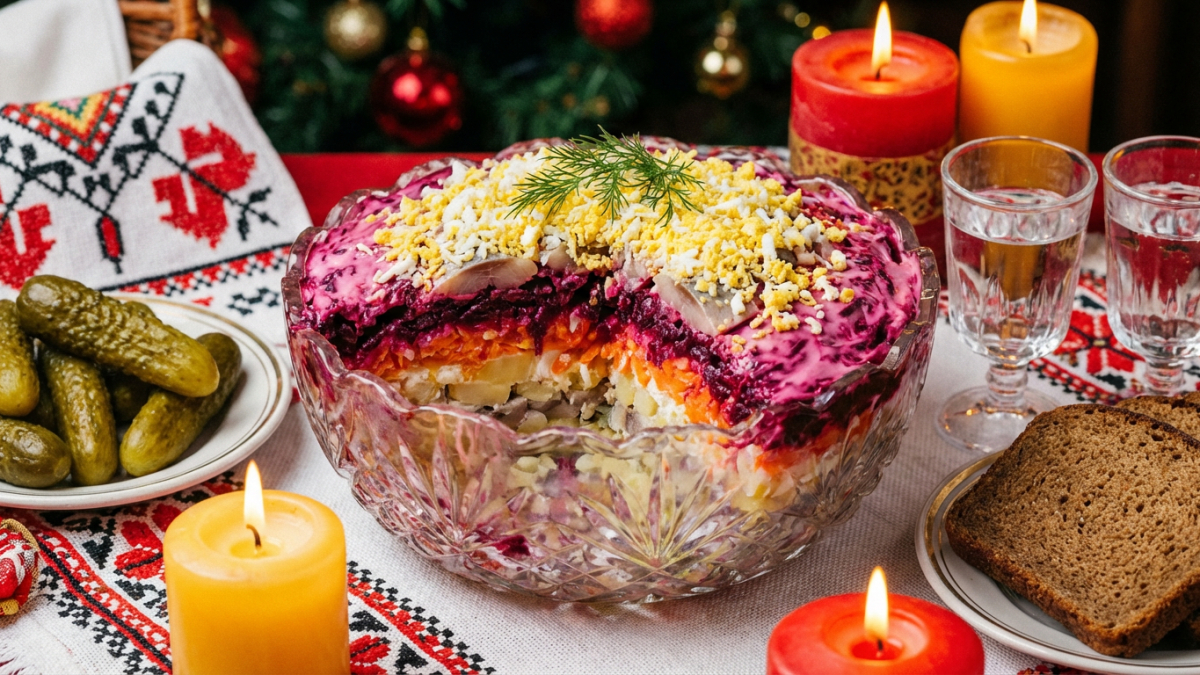 Селедка под шубой, салат