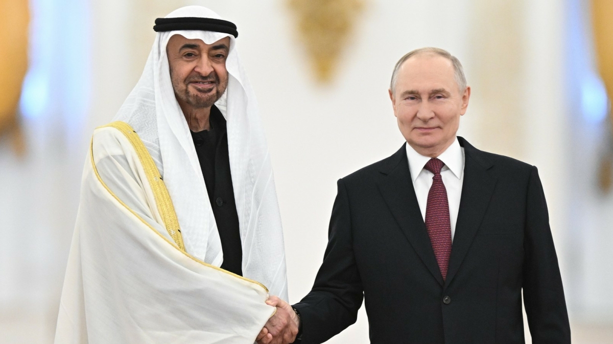 Владимир Путин и Мохаммед бин Заид Аль Нахайян