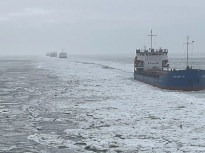 Ледоколы провели почти 500 судов в Астраханской области