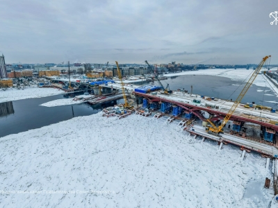 В Петербурге завершили важный этап строительства Большого Смоленского моста
