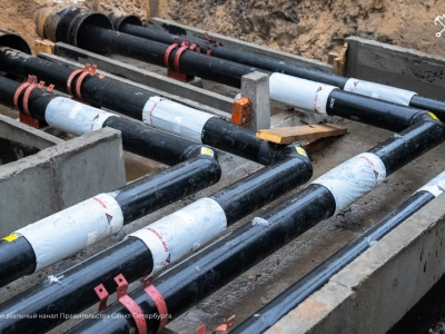 На Шуваловском проспекте Петербурга обновили тепломагистраль