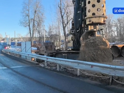 На мосту через реку Лебяжья в Ломоносовском районе Ленобласти стартовали работы