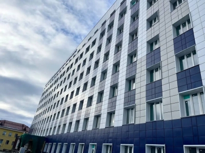 В Североморске продолжается капремонт хирургического корпуса местной больницы