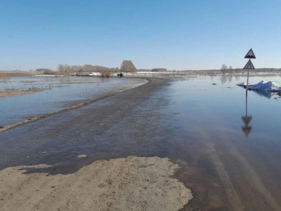Паводок в Новосибирской области привел к закрытию дороги