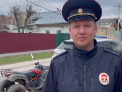 В Калуге задержали 19-летнего водителя квадроцикла без шлема и прав
