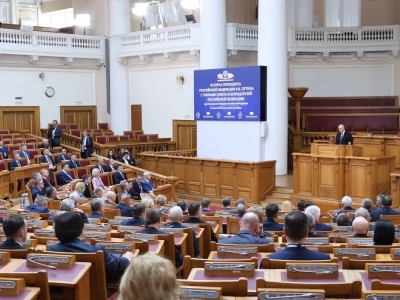 Президент России Владимир Путин встретился с членами Совета законодателей РФ при Федеральном Собрании