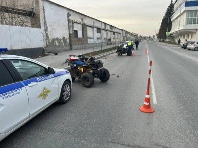 В Тюменской области несовершеннолетние попали в ДТП на квадроциклах