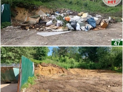 Во Всеволожском районе убрали четыре свалки у контейнерных площадок