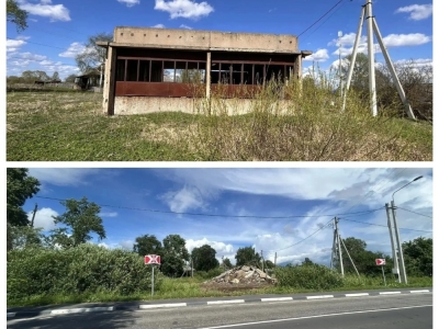 В Некоузском округе снесли заброшенное здание магазина