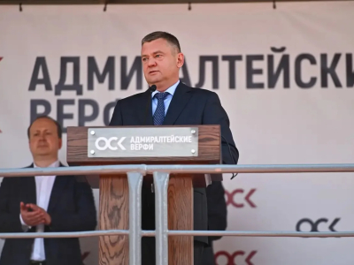 Кирилл Поляков сообщил о спуске рыболовного траулера «Капитан Ипатов» в Петербурге