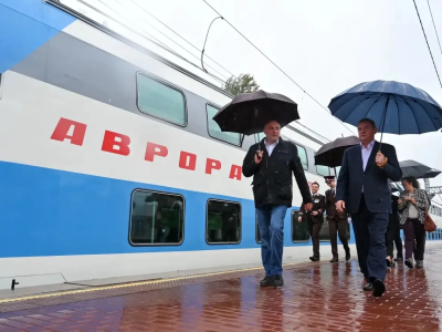Между Петербургом и Выборгом запустили двухэтажные поезда «Аврора-шаттл»