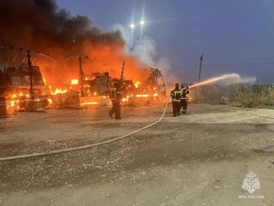 В Дагестане молодой водитель погиб в огне после падения высоковольтного провода