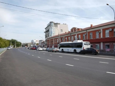 На улице Боевой в Астрахани заканчивают дорожные работы